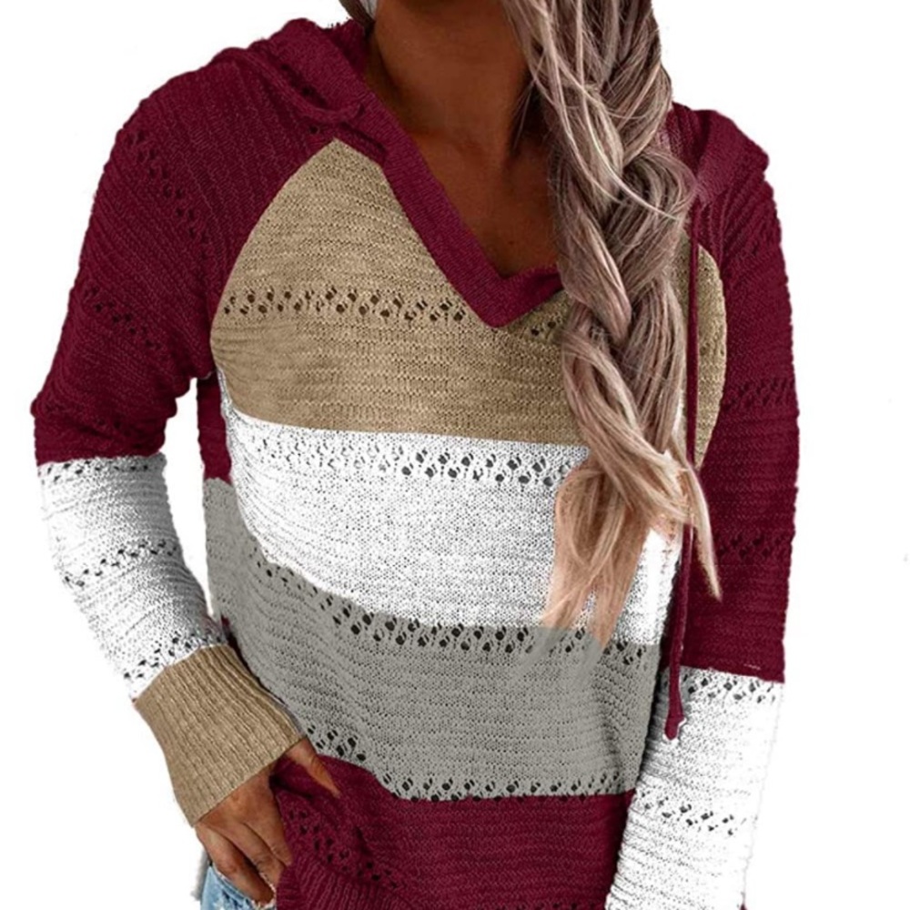 Tri-colored sweater